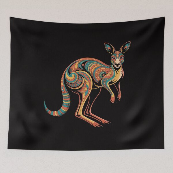 Item preview, Australian Aboriginal Kangaroo Animal Lover Australia designed and sold by portcrysral.