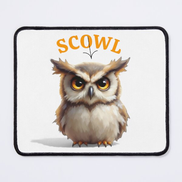 Item preview, OWL WITH A SCOWL designed and sold by DooDopper Designs.