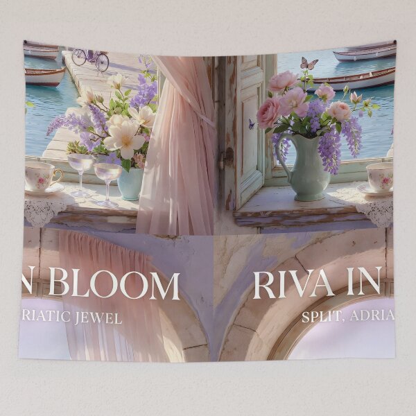 Item preview, Copy of Copy of Ai image of Split Riva Promenade Window View - Diocletian’s Palace Premium Travel Poster Art Print designed and sold by TrendSh0p.