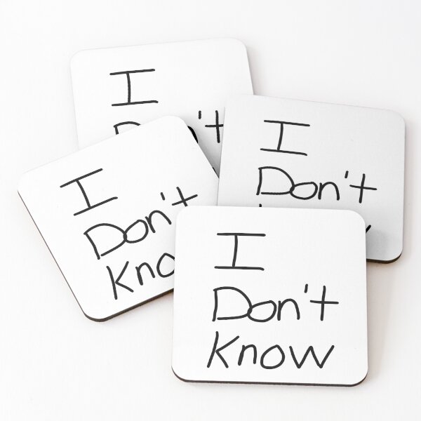 Item preview, I Don’t Know – Minimalist Handwritten Quote Design designed and sold by RigidFascia.