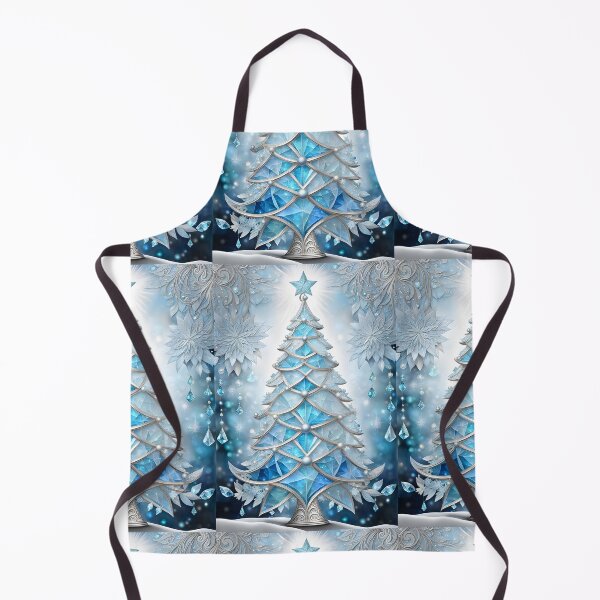 Item preview, SEASONS GREETING CHRISTMAS TREE Blue Sapphire Stained Glass Art Print on Demand ~Winter Wonderland Party Decoration~Birthday Gift~Favor designed and sold by Spinning Plates 360.