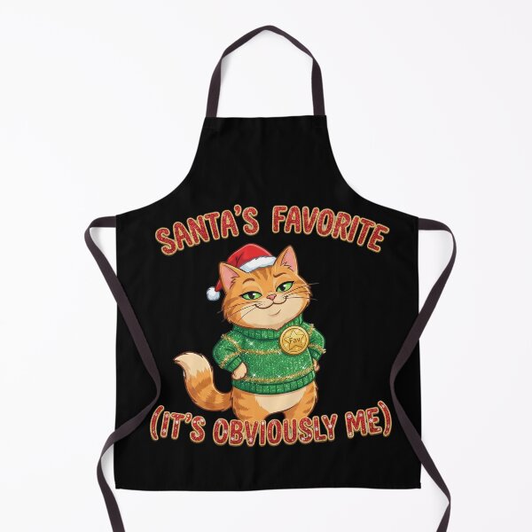 Item preview, Santa’s Favorite (It’s Obviously Me) – Smug Christmas Cat Tee – Funny Holiday Gift 2025 – Ugly Sweater Alternative designed and sold by FluffinCool.