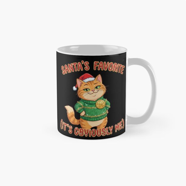 Item preview, Santa’s Favorite (It’s Obviously Me) – Smug Christmas Cat Tee – Funny Holiday Gift 2025 – Ugly Sweater Alternative designed and sold by FluffinCool.