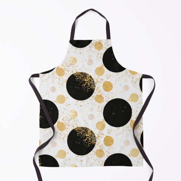 Item preview, Black Circles with Gold Glitter Dust Pattern designed and sold by SassyArtistry.