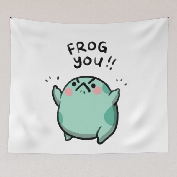 Item preview, Grumpy Frog You: Angry Frog Funny Meme designed and sold by ArtPandax.