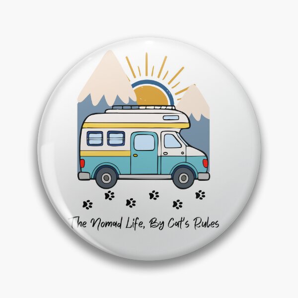 Item preview, La vida nómada, según las reglas del gato. Diseño divertido de autocaravana y gato. designed and sold by SofikoDesigns.