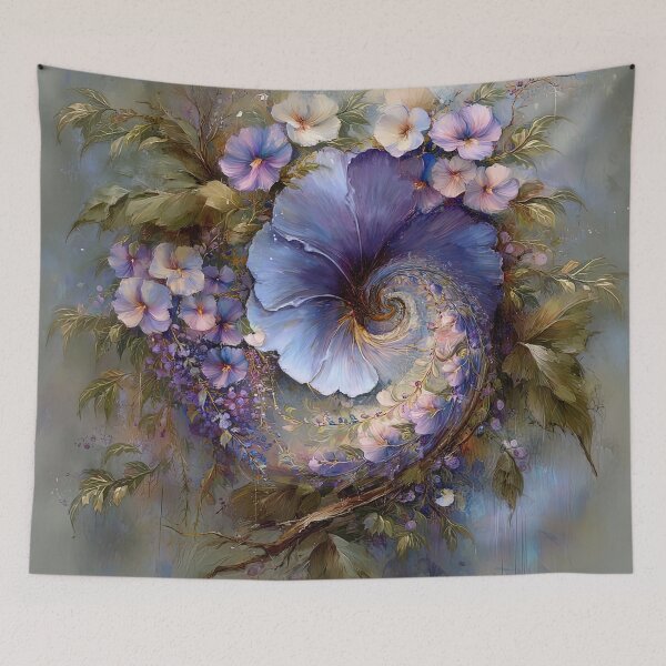 Item preview, "Spiral Bloom in the Whispering Vines" designed and sold by bloorose.