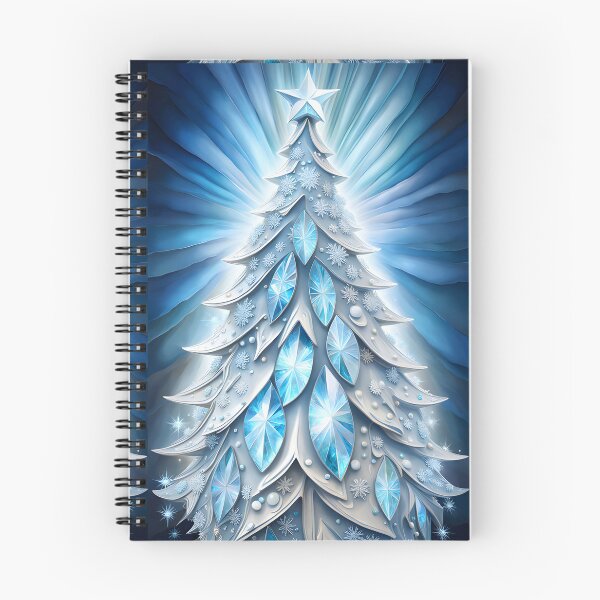 Item preview, SEASONS GREETING CHRISTMAS TREE Blue Sapphire Stained Glass Art Print on Demand ~Winter Wonderland Party Decoration~Birthday Gift~Favor designed and sold by Spinning Plates 360.