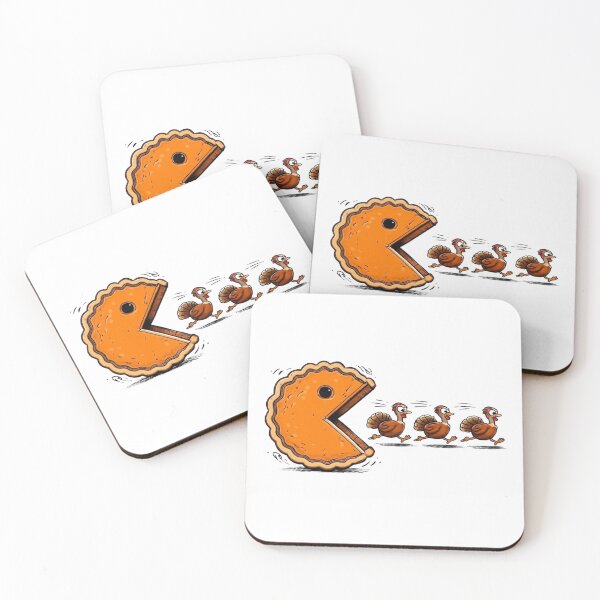 Item preview, Funny Pumpkin Pie Chasing Turkeys To Eat Thanksgiving Shirt & Home Decor designed and sold by Compass and a Camera.