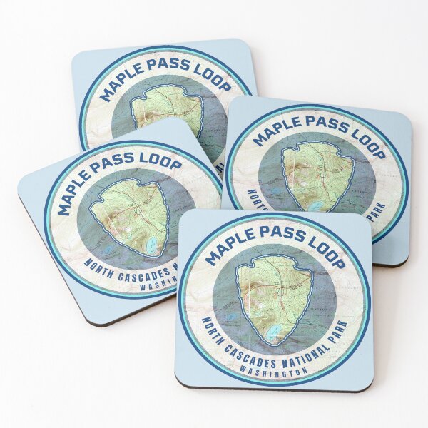 Item preview, Souvenir Map - Maple Pass Loop North Cascades National Park designed and sold by Willz Designz.