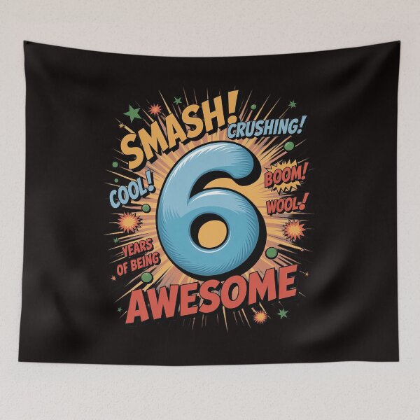 Item preview, 6th Birthday Comic Awesome Since 2017 6 Year Old Boy designed and sold by MelSurf.