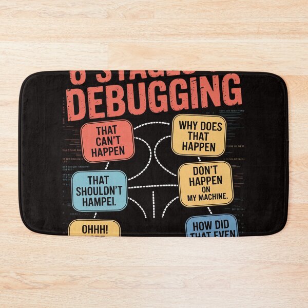 Item preview, 6 Stages of Debugging Full Stack Coder Software Developer designed and sold by MelSurf.