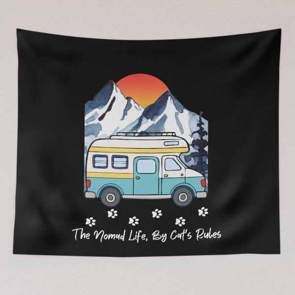 Item preview, The Nomad Life, By Cat's Rules. Funny RV and Cat design designed and sold by SofikoDesigns.