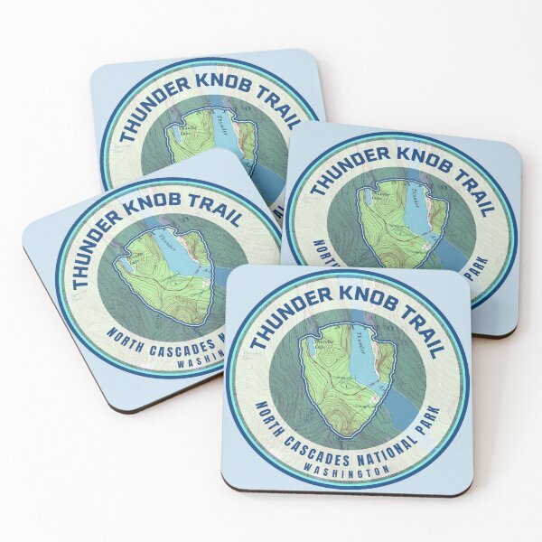 Item preview, Souvenir Map - Thunder Knob Trail North Cascades National Park designed and sold by Willz Designz.