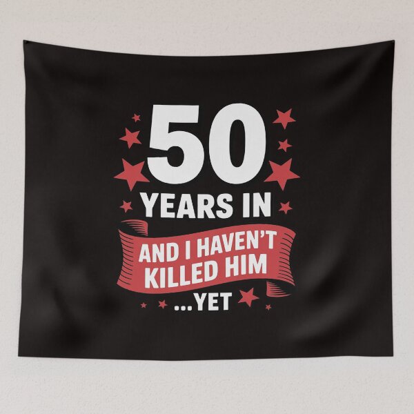 Item preview, 50th Wedding Anniversary Wife Gift 50 Years In designed and sold by MelSurf.