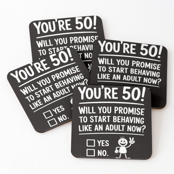Item preview, 50th Birthday Gag Gift Idea 50 Years Old Joke Present designed and sold by MelSurf.