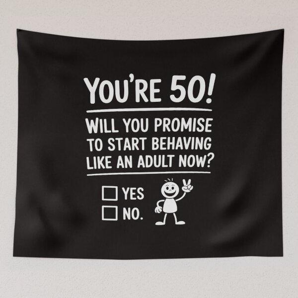 Item preview, 50th Birthday Gag Gift Idea 50 Years Old Joke Present designed and sold by MelSurf.