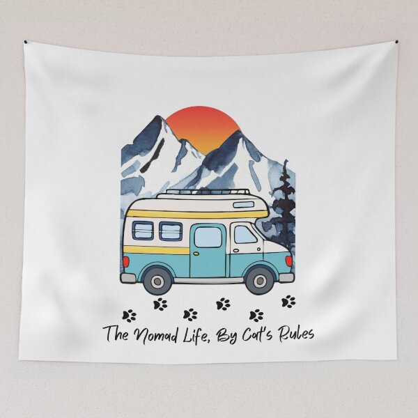Item preview, The Nomad Life, By Cat's Rules. Funny RV and Cat design designed and sold by SofikoDesigns.