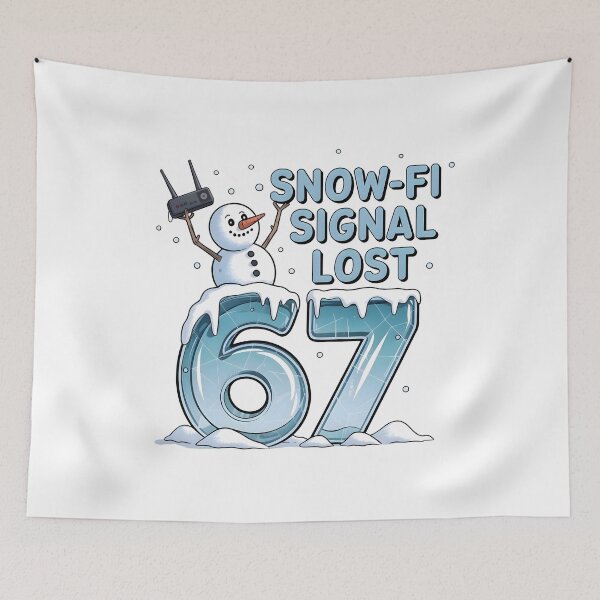 Item preview, Snow-Fi Signal Lost 6-7 – Funny Snowman WiFi Error Design designed and sold by CalmDownZone ⭐️⭐️⭐️⭐️⭐️.