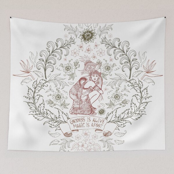 Item preview, Goddess is alive - magic is afoot. Aztec Goddess Xochiquetzal designed and sold by Goddessart.