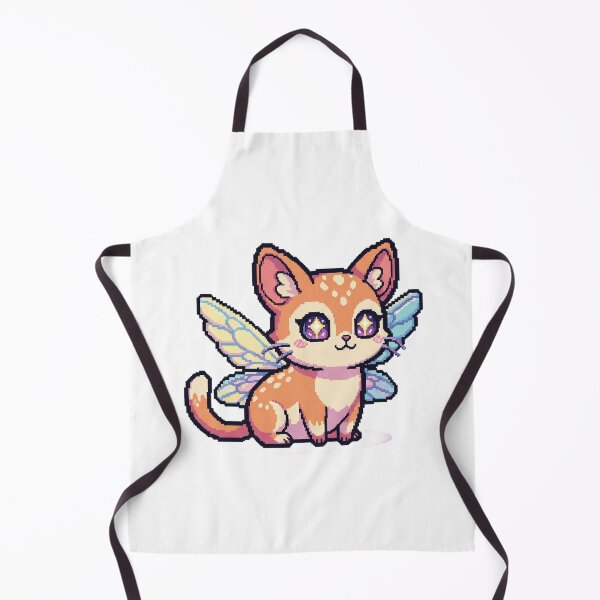 Item preview, Fairy Cat-Fawn Hybrid – Pastel Kawaii Magical Creature Sticker designed and sold by Pixel Girl Aesthetic Studio.