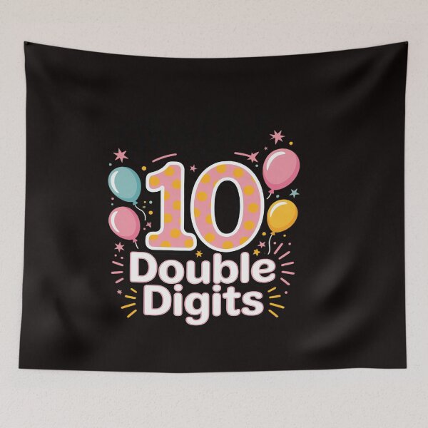Item preview, 10th Birthday Gifts This Girl Is Now 10 Double Digits designed and sold by RatCurry.
