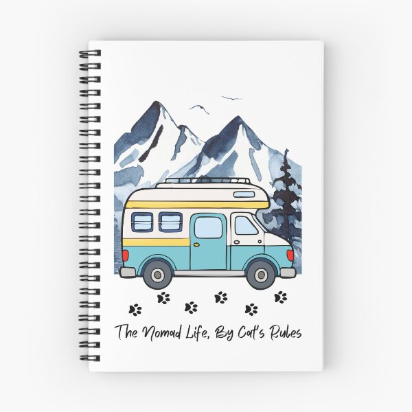 Item preview, La vida nómada, según las reglas del gato. Diseño divertido de autocaravana y gato. designed and sold by SofikoDesigns.