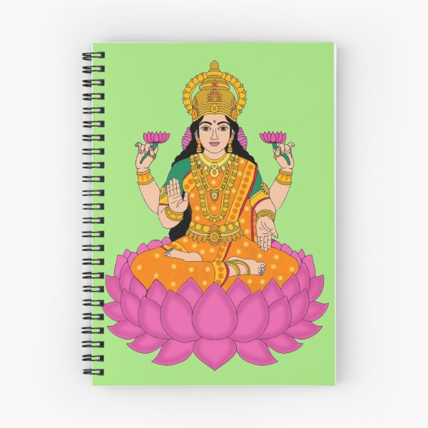 Item preview, Goddess Lakshmi Drawing – Divine Hindu Art Illustration designed and sold by Harshit_Digital_Arts.
