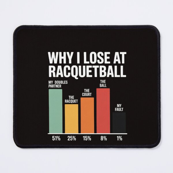 Item preview, Why I Lose At Racquetball, Racquetball Player designed and sold by RatCurry.