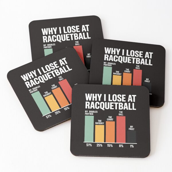 Item preview, Why I Lose At Racquetball, Racquetball Player designed and sold by RatCurry.