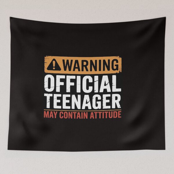 Item preview, Warning Official Teenager Attitude 13th Birthday Boys Girls designed and sold by RatCurry.