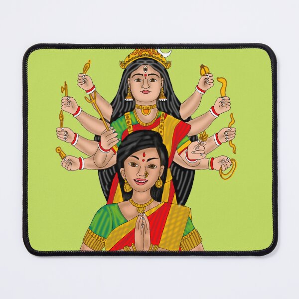 Item preview, Goddess Durga Art – Divine Shakti Illustration designed and sold by Harshit_Digital_Arts.