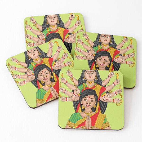 Item preview, Goddess Durga Art – Divine Shakti Illustration designed and sold by Harshit_Digital_Arts.