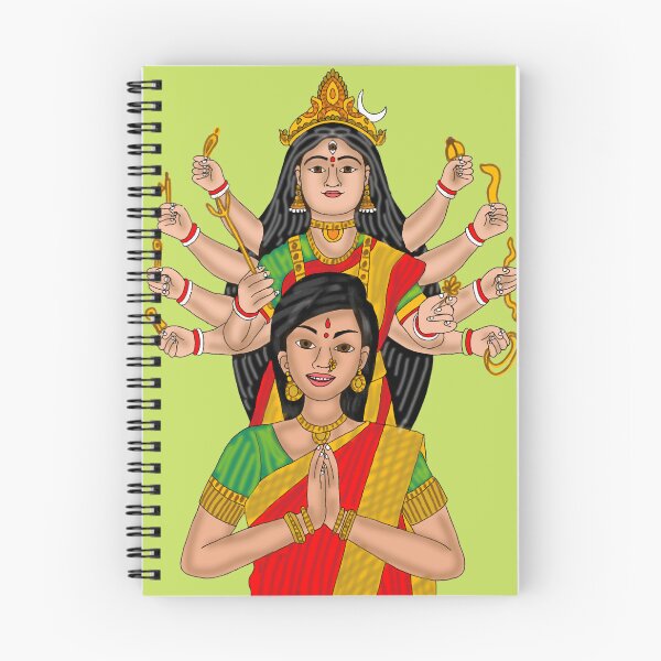 Item preview, Goddess Durga Art – Divine Shakti Illustration designed and sold by Harshit_Digital_Arts.