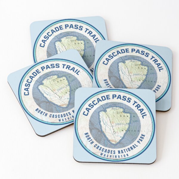 Item preview, Souvenir Map - Cascade Pass Trail North Cascades National Park designed and sold by Willz Designz.