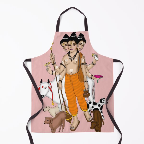 Item preview, Lord Duttatreya Drawing – Divine Trinity Form Artwork designed and sold by Harshit_Digital_Arts.