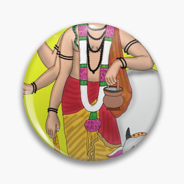Item preview, Lord Duttatreya Drawing – Divine Trinity Form Artwork designed and sold by Harshit_Digital_Arts.