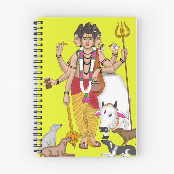 Item preview, Lord Duttatreya Drawing – Divine Trinity Form Artwork designed and sold by Harshit_Digital_Arts.