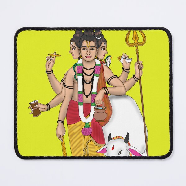 Item preview, Lord Duttatreya Drawing – Divine Trinity Form Artwork designed and sold by Harshit_Digital_Arts.
