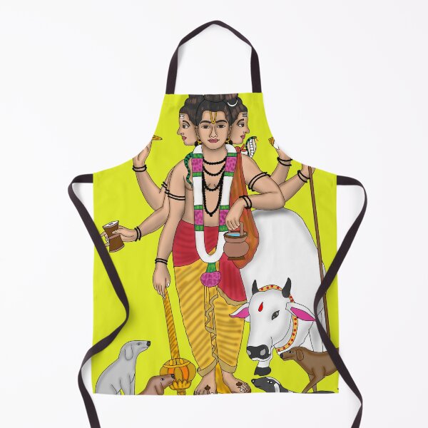 Item preview, Lord Duttatreya Drawing – Divine Trinity Form Artwork designed and sold by Harshit_Digital_Arts.