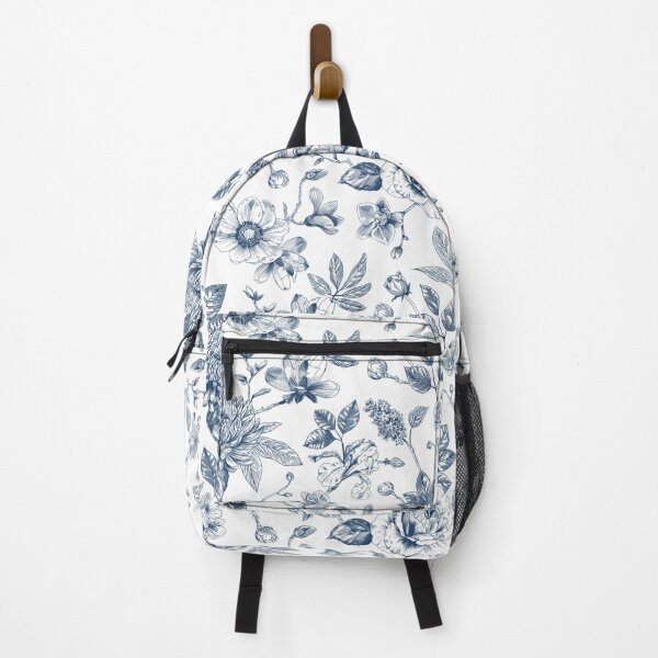Artikelvorschau, Blaue Chinoiserie mit Blumenmuster entworfen und verkauft von GlobalPrintArt.