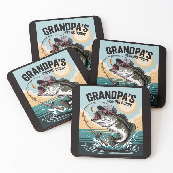 Item preview, Toddler Boy Grandpa Fishing Buddy Bass Fisherman Youth designed and sold by LapFemile.