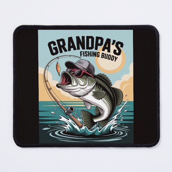 Item preview, Toddler Boy Grandpa Fishing Buddy Bass Fisherman Youth designed and sold by LapFemile.