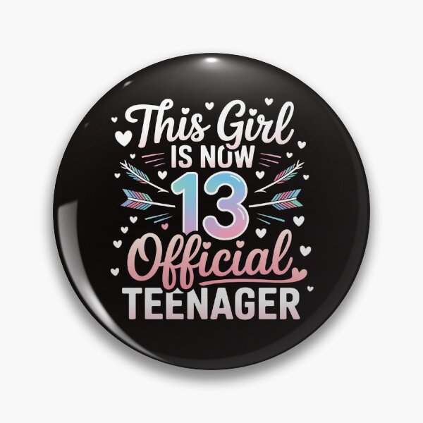 Item preview, This Girl Is Now 13 Official Teenager 13th Birthday Teens designed and sold by LapFemile.