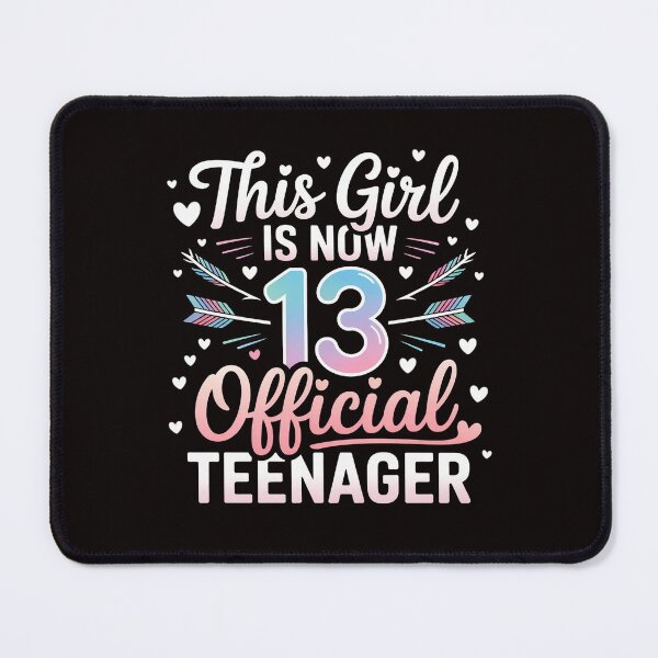 Item preview, This Girl Is Now 13 Official Teenager 13th Birthday Teens designed and sold by LapFemile.