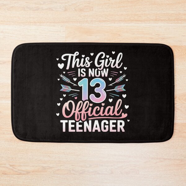 Item preview, This Girl Is Now 13 Official Teenager 13th Birthday Teens designed and sold by LapFemile.