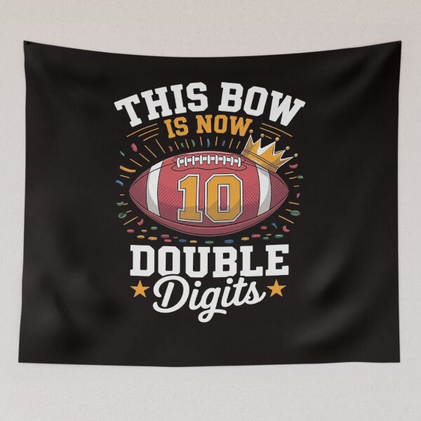 Item preview, This Boy Now 10 Double Digits Football 10 Years Old Birthday designed and sold by LapFemile.