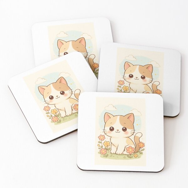 Item preview, Fluffy Among the Flowers (AI-generated) designed and sold by Coljam-Designs.