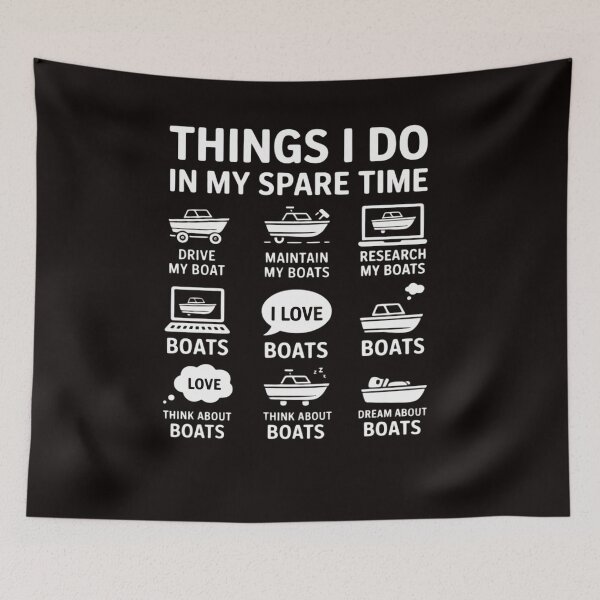 Item preview, Things I Do In My Spare Time Boating Captain Boat Enthusiast designed and sold by LapFemile.