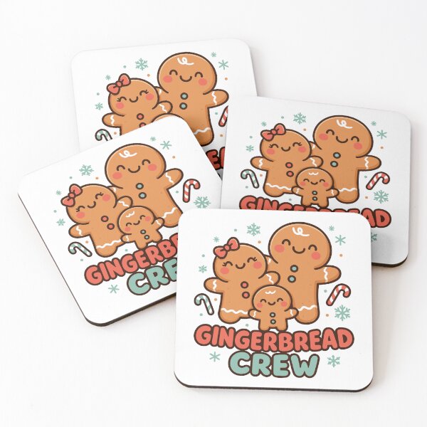 Item preview, Cute Gingerbread Crew | Christmas Gingerbread Family Illustration designed and sold by tatajef14.